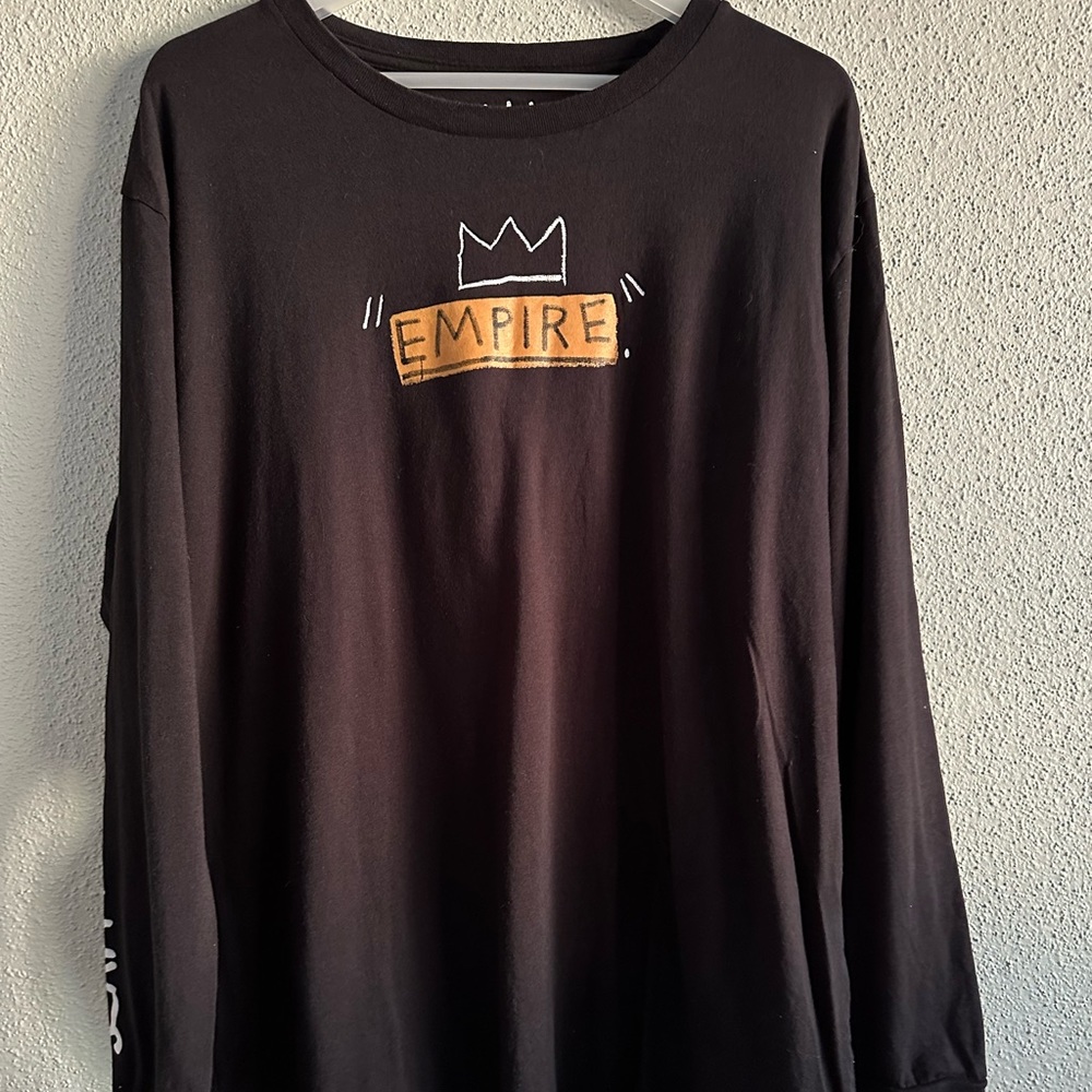 Jean-Michel Basquiat “Empire” Long Sleeve Graphic T-Shirt Size 2XL